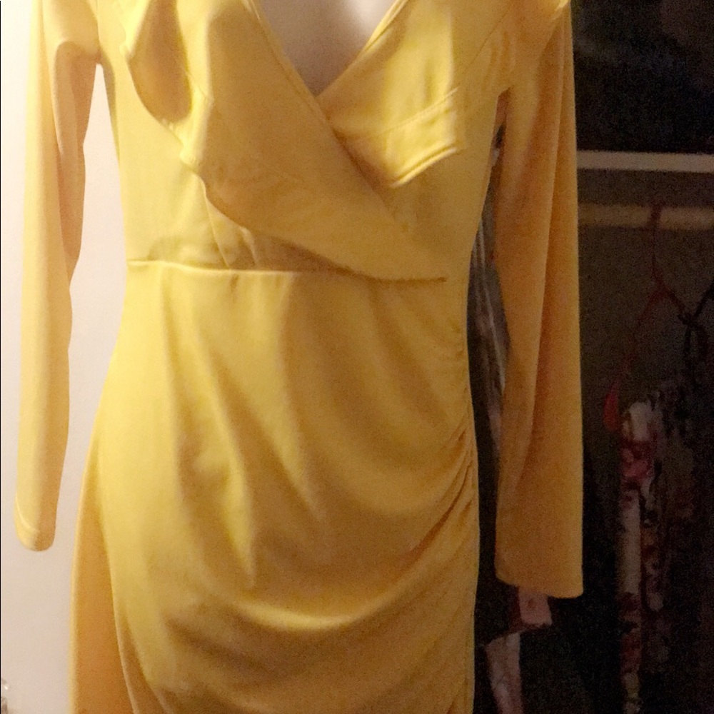 Yellow date night dress